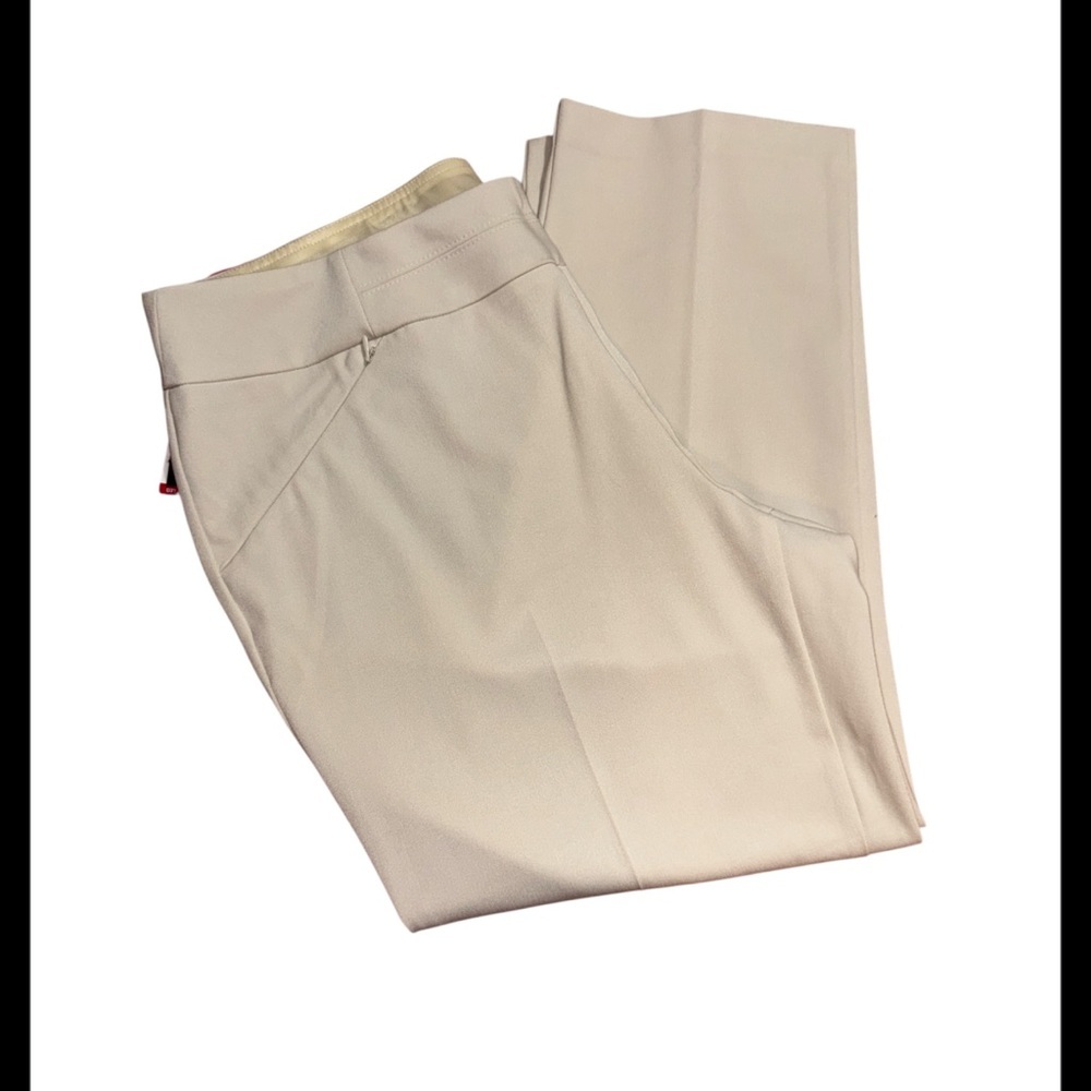 Carolina Belle Montreal size 16W Cream Straight Leg  Cropped trousers